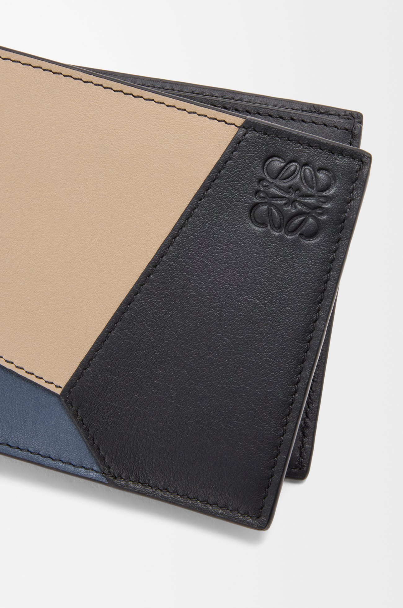 LOEWE パズル バイフォールド コインウォレット（クラシックカーフ） インディゴダイ/コルダ