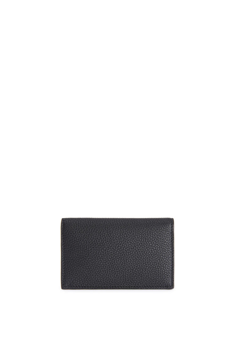 LOEWE Business cardholder in soft grained calfskin Black