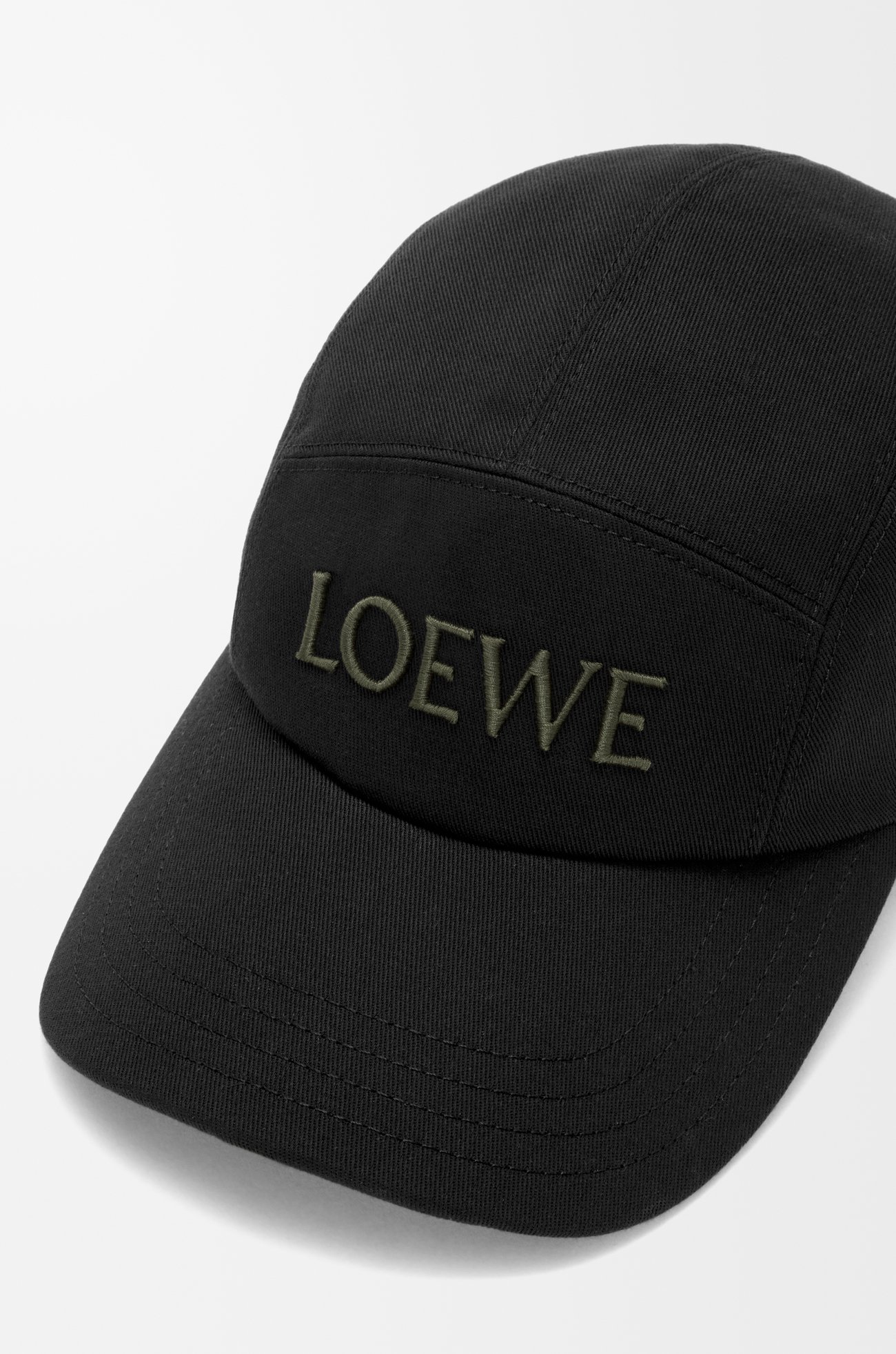 LOEWE Camp cap in cotton Black