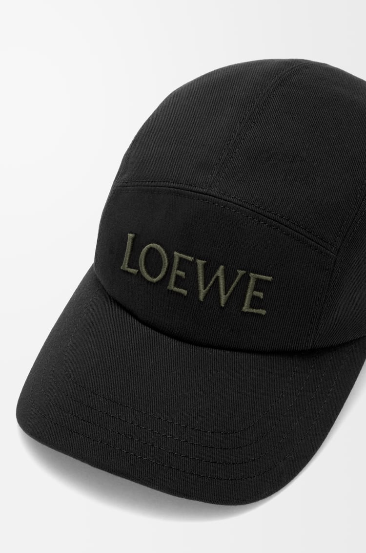 LOEWE Camp cap in cotton Black