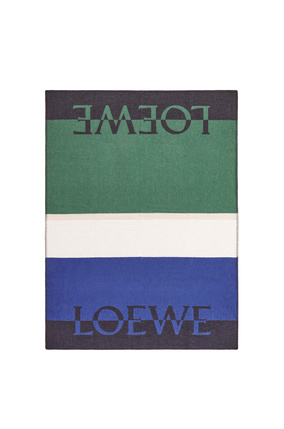 LOEWE Manta LOEWE en lana y cashmere Azul/Multicolor plp_rd
