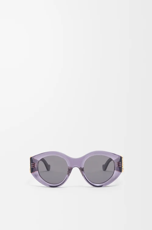 LOEWE 超大 Anagram 蝴蝶造型太阳镜 紫色