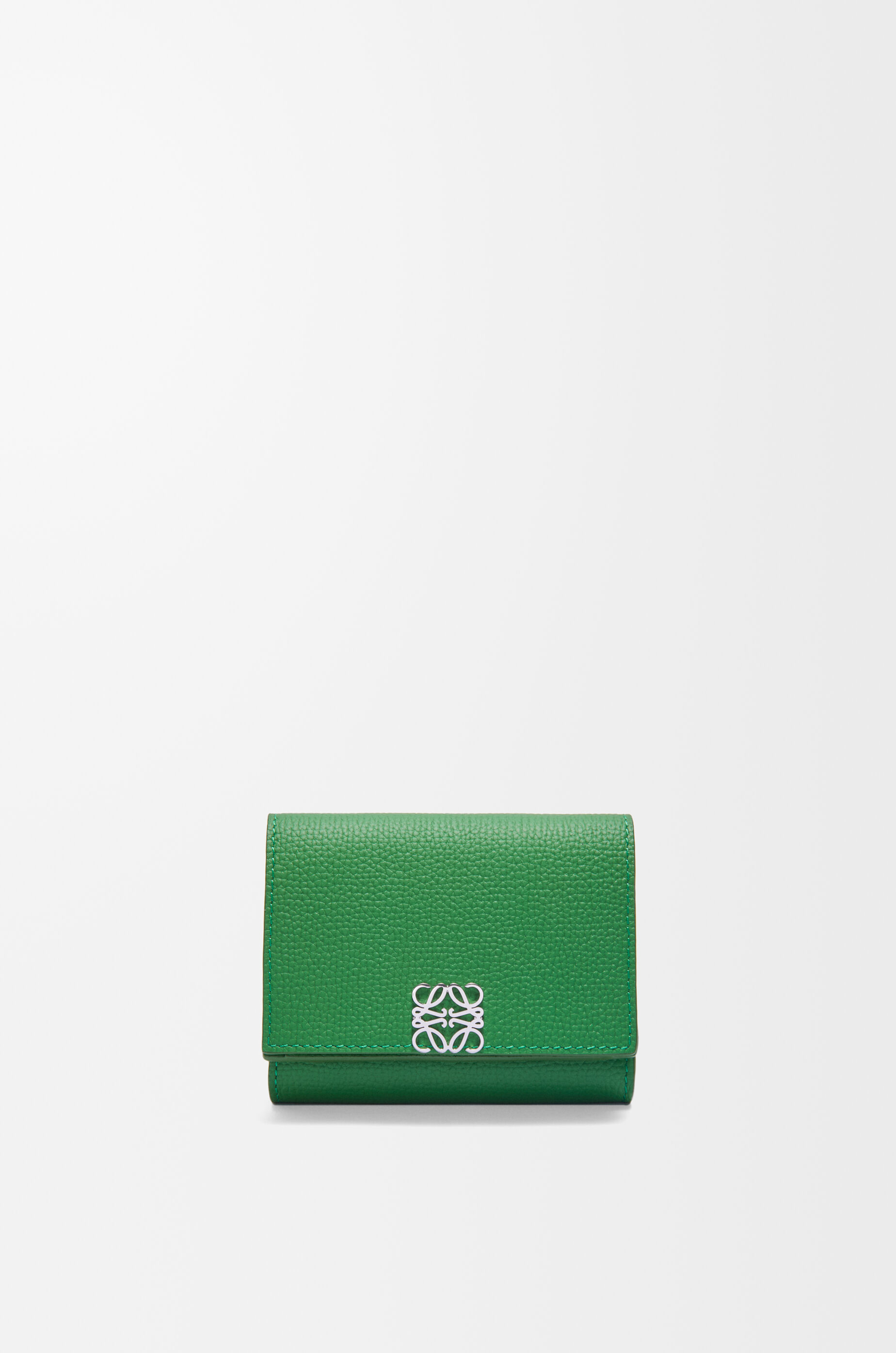 アナグラム トライフォールド ウォレット（ペブルグレインカーフ） トロピカルグリーン - LOEWE