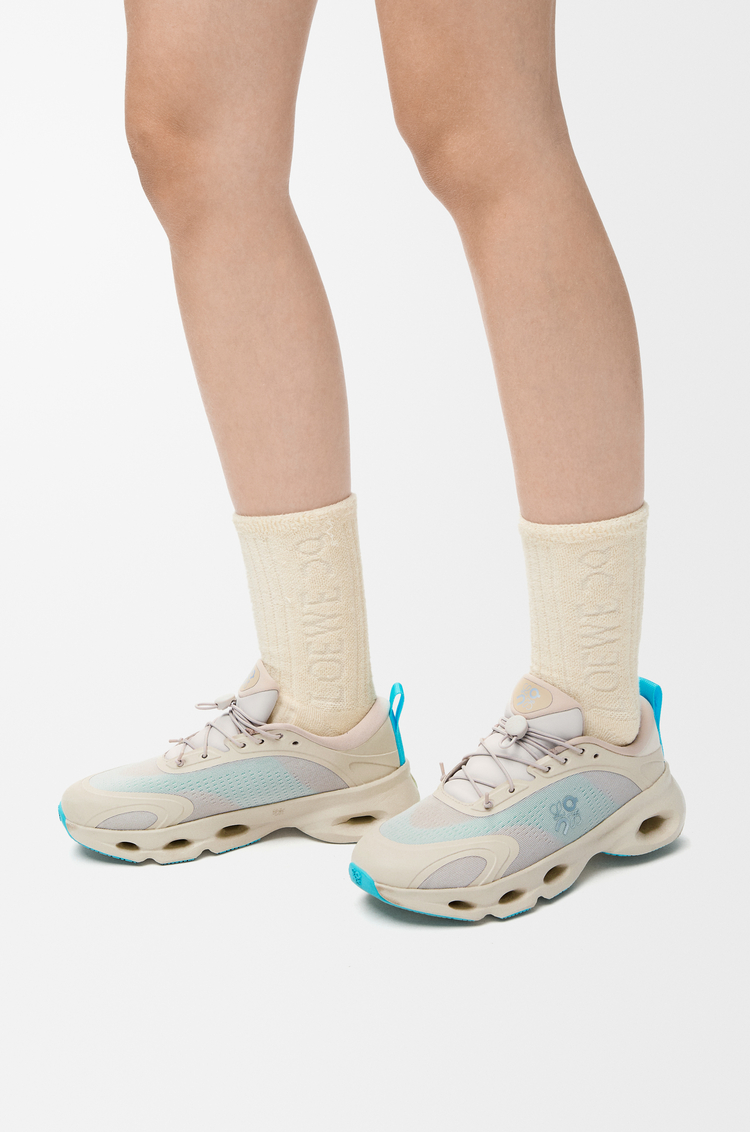 LOEWE Sneakers Cloudsolo Sable/Turquoise