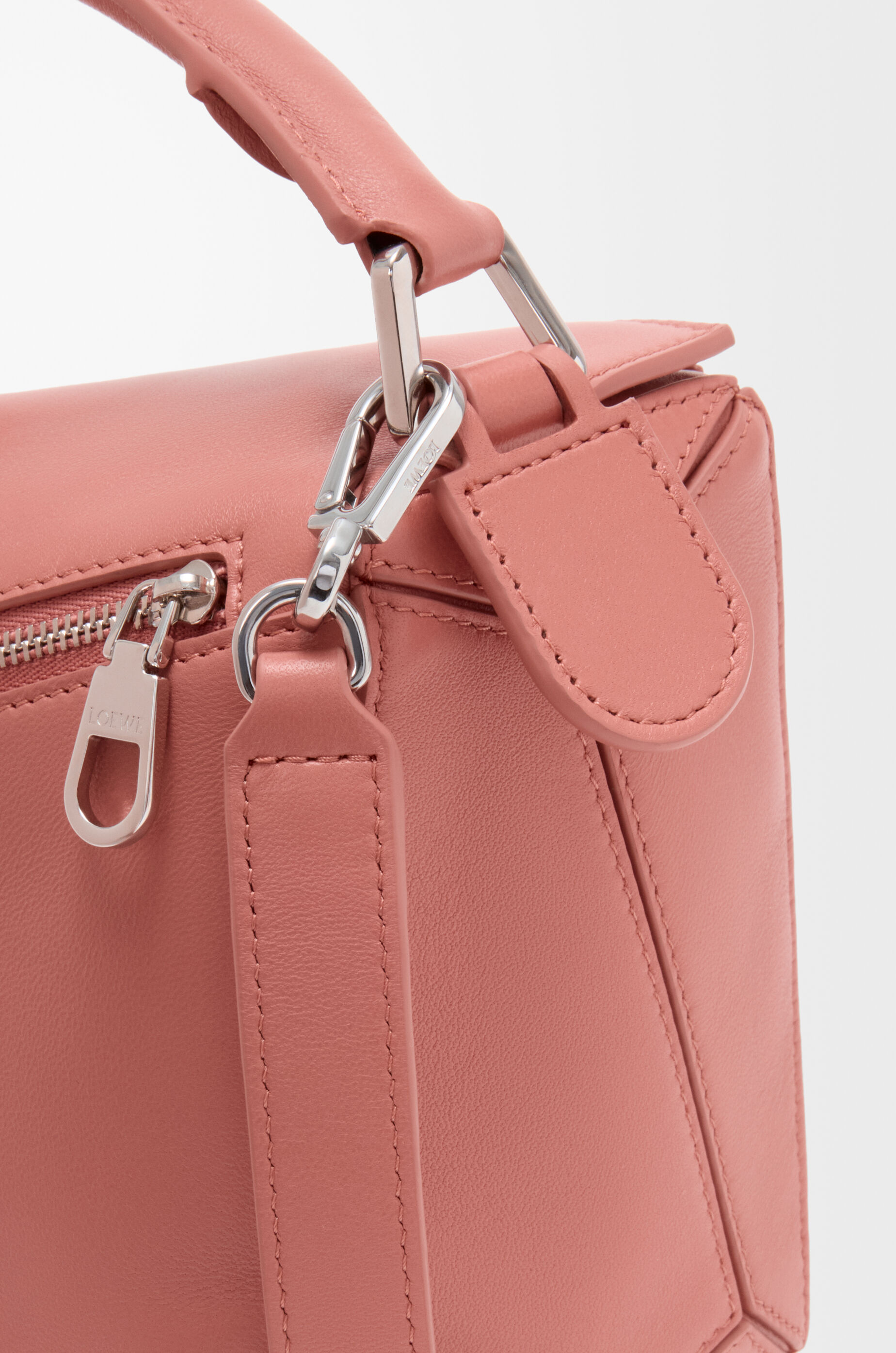 LOEWE Small Featherlight Puzzle bag in nappa lambskin Blush