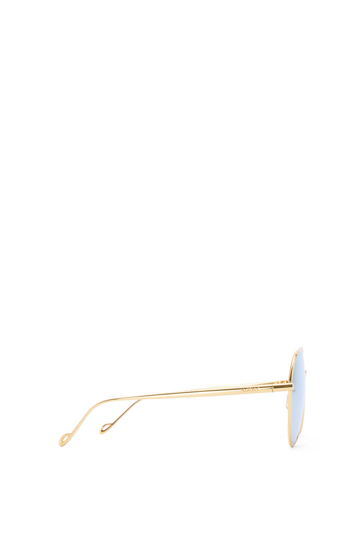 LOEWE Pilot sunglasses in metal Shiny Endura Gold/Gold