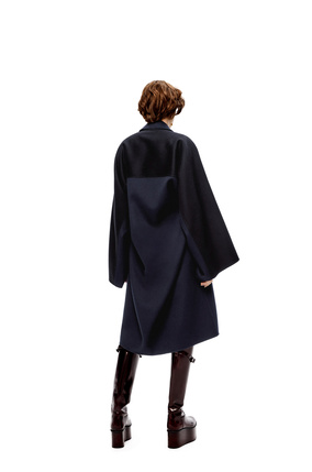 LOEWE Volume coat in wool and cashmere Dark Navy Blue plp_rd