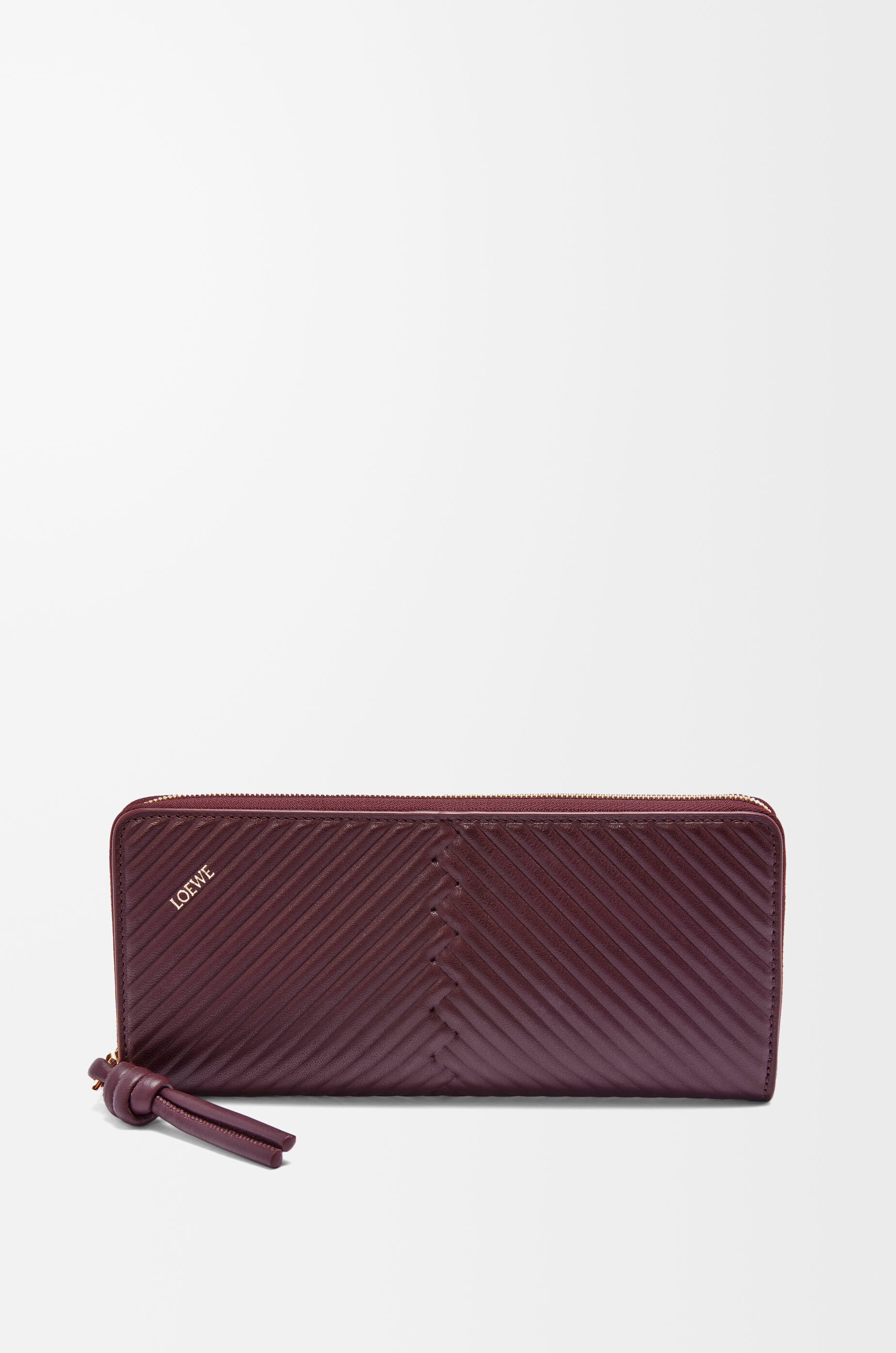 2025年新作アイテムが続々登場 shiny in wallet around zip Knot nappa LOEWE - Red calfskin 小物