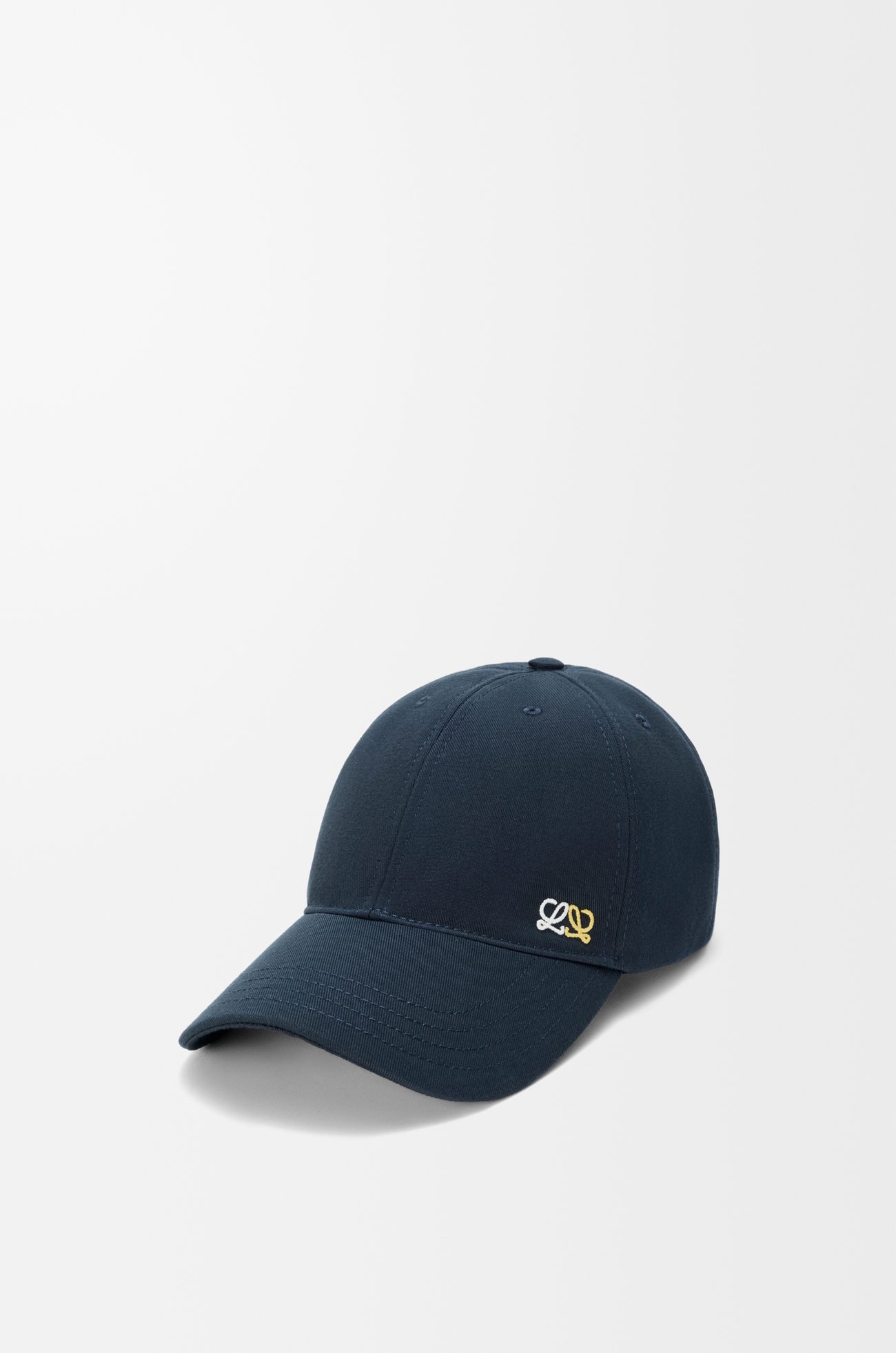 LOEWE Flag patch cap in cotton Deep Navy