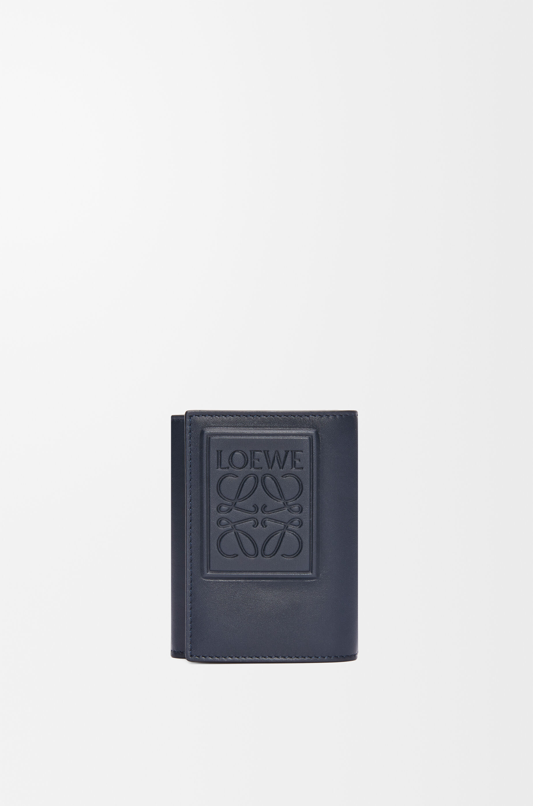 在庫処分セール トライフォールド ウォレット（サテンカーフ） ブルー - LOEWE 小物