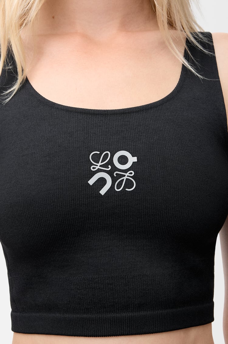 LOEWE Seamless bra in technical jersey Black