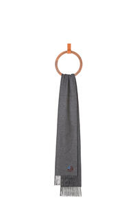 LOEWE Anagram scarf in cashmere Grey
