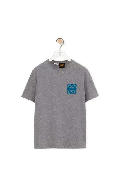 LOEWE T-shirt décontracté en coton GRIS CHINÉ plp_rd