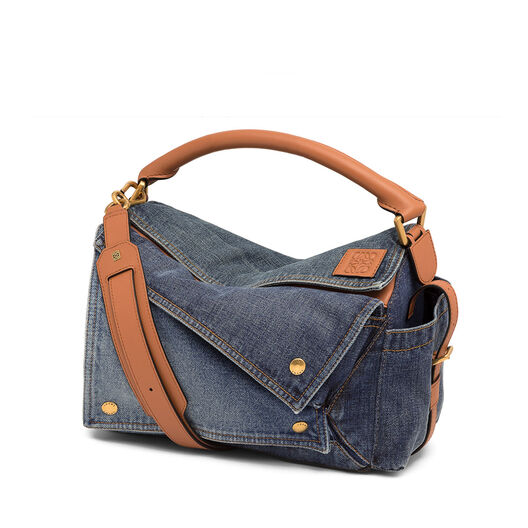 LOEWE Bolso Puzzle Pockets Denim Multitono/Bronceado LOEWE Bolso Puzzle Pockets Denim Multitono/Bronceado all