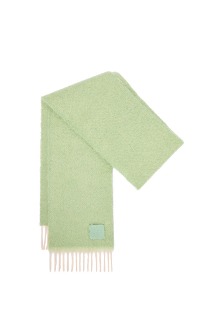 LOEWE Scarf in wool and mohair Light Turquoise