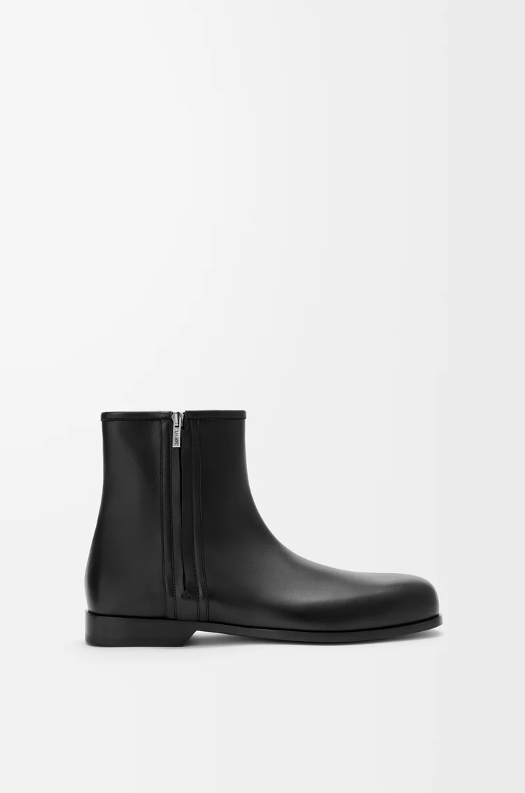 LOEWE Bobine ankle boot in smooth calfskin Black