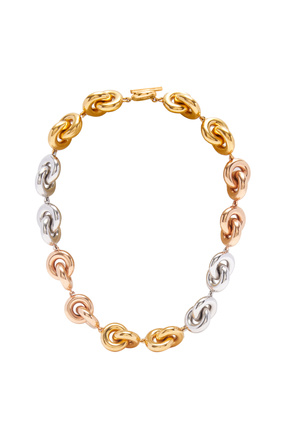 LOEWE Donut link necklace in sterling silver Silver/Gold/Rose Gold