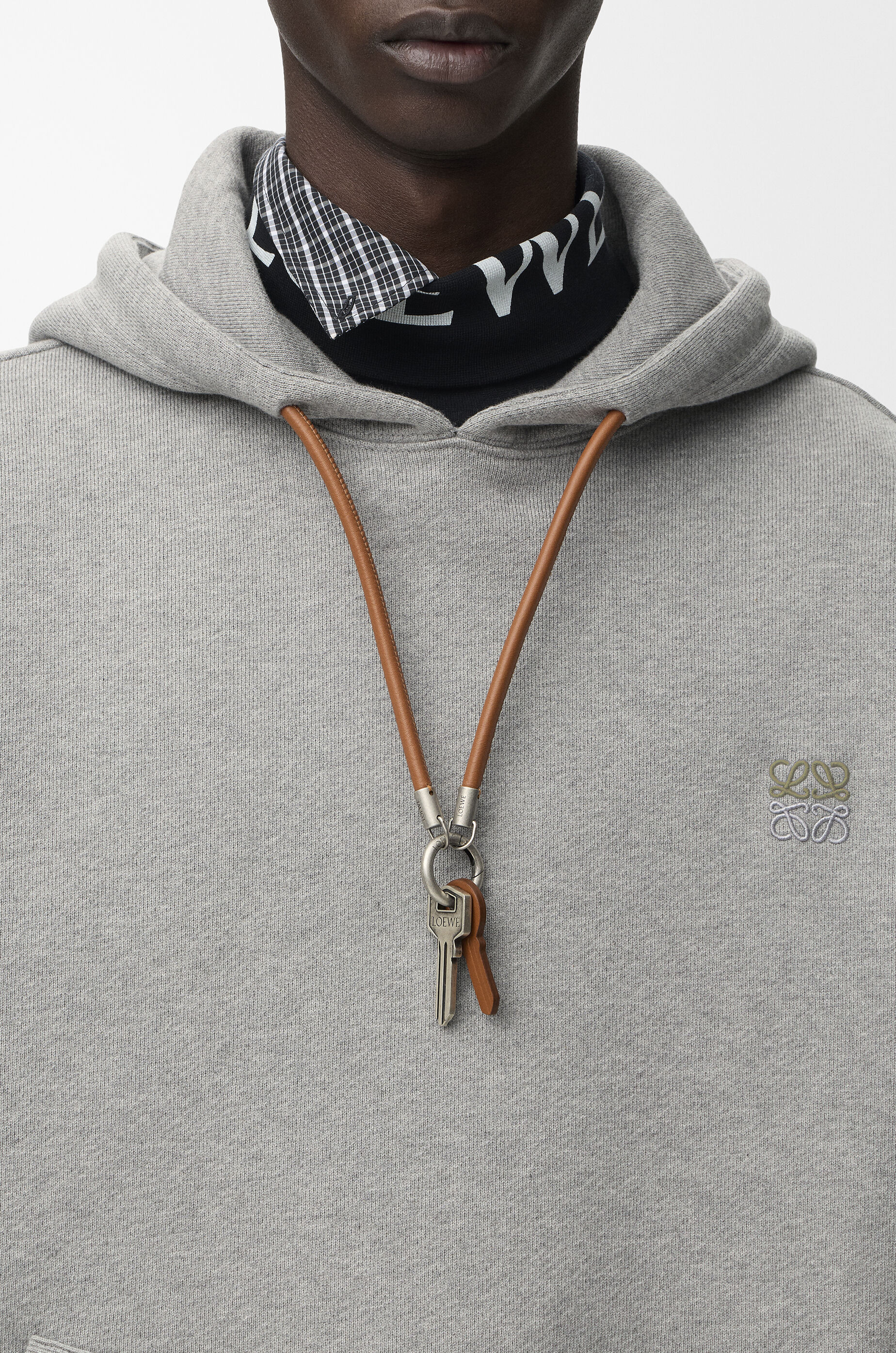 Hoodie in cotton Grey - LOEWE APAC official website