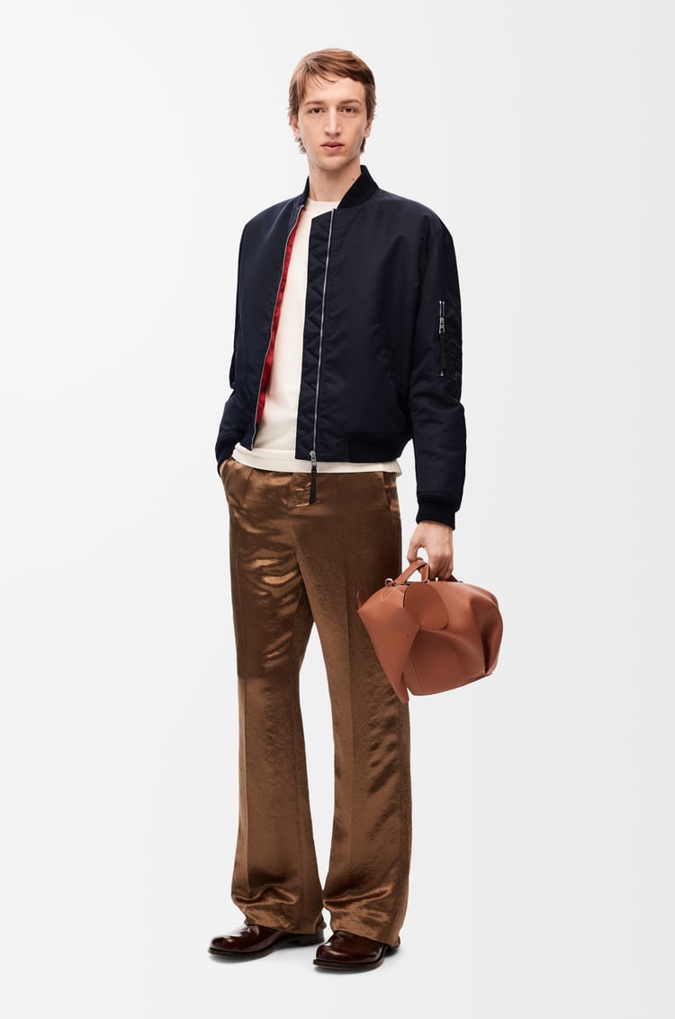 LOEWE 大型經典小牛皮小象包 棕褐色