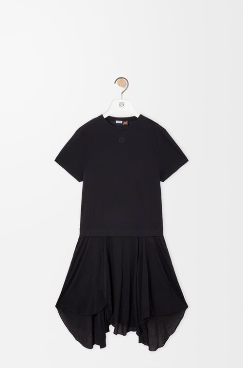 LOEWE T-shirt dress in cotton blend Black