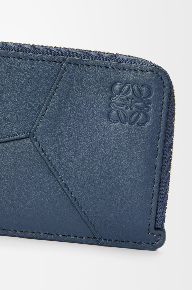 LOEWE 经典牛皮革长款 Puzzle 硬币卡包 靛蓝色