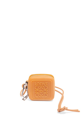 LOEWE Molded coin case in diamond rubber Natural