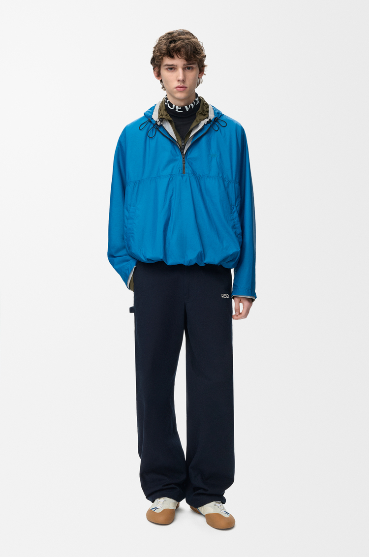 LOEWE Pantalón en algodón Azul Marino Oscuro