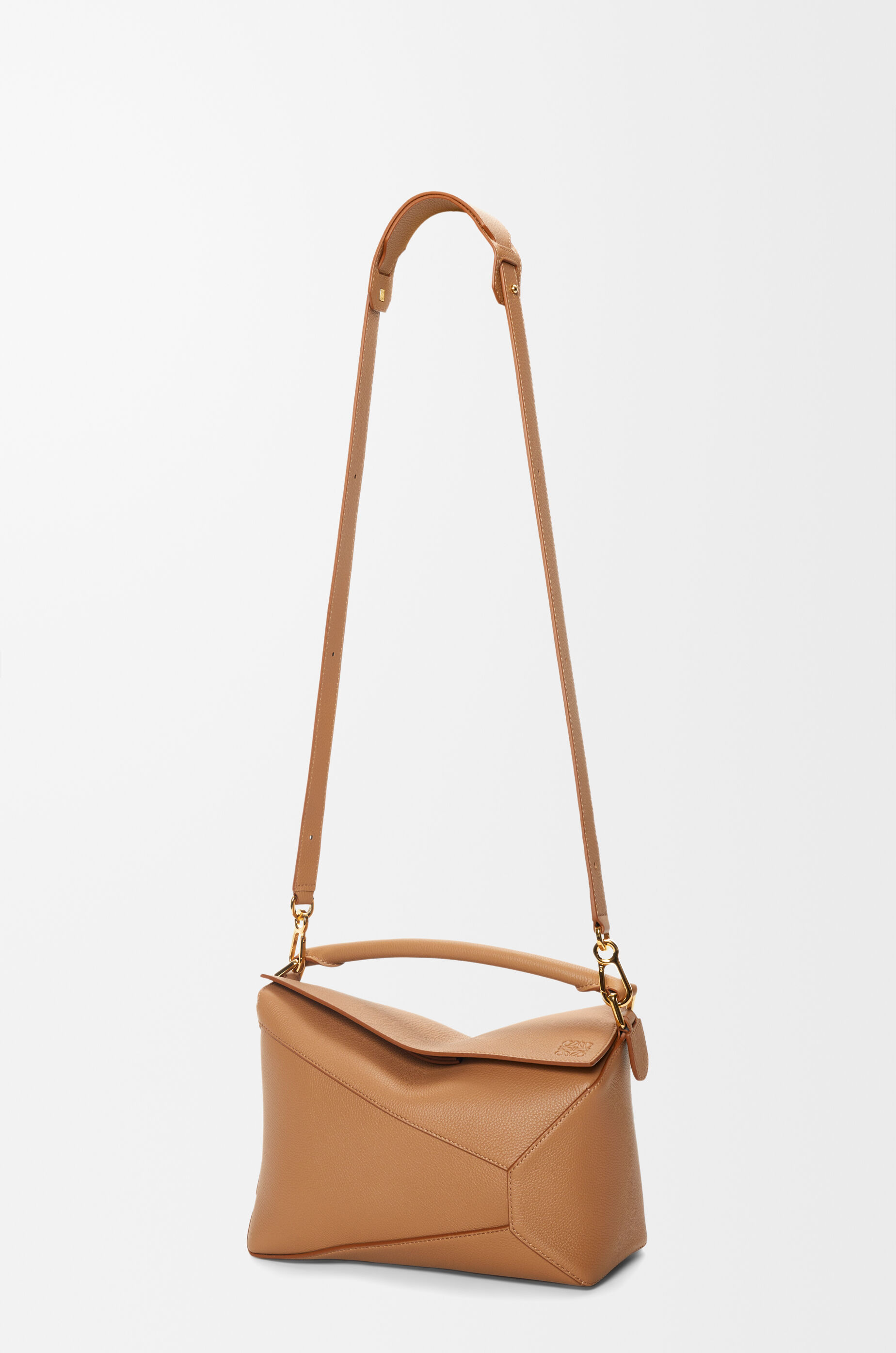 パズルエッジ バッグ ミディアム（ソフトグレインカーフ） ブラウン