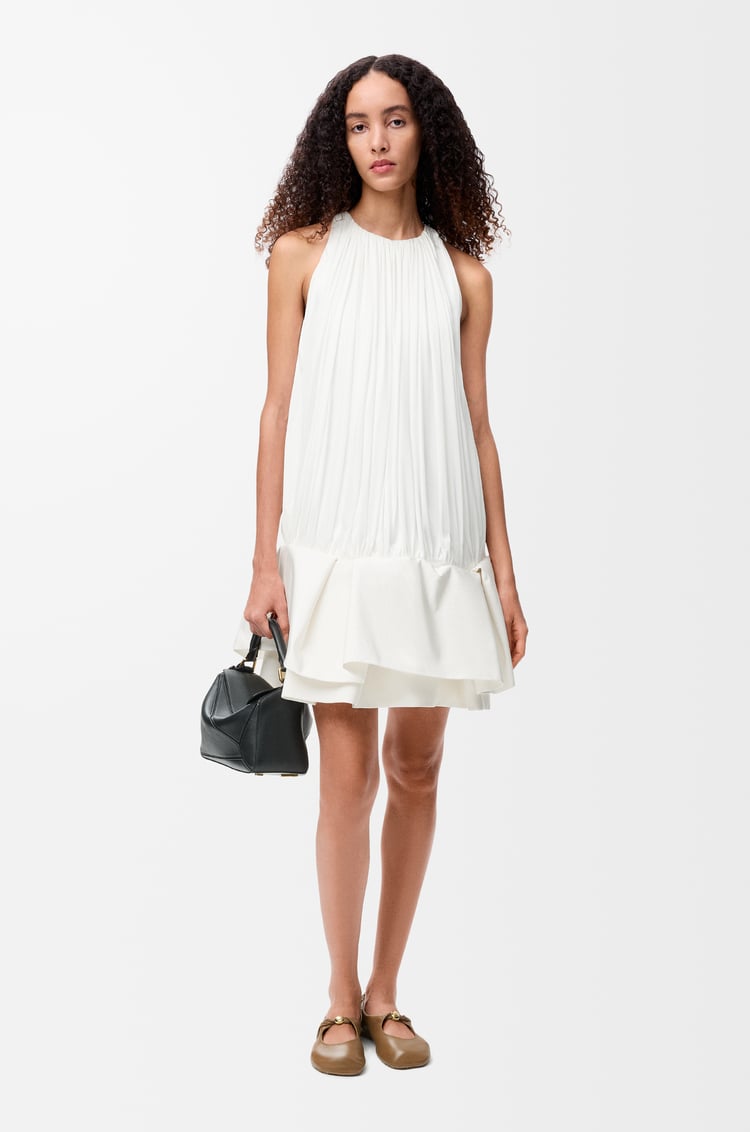 LOEWE Vestido Flamenco en viscosa Blanco
