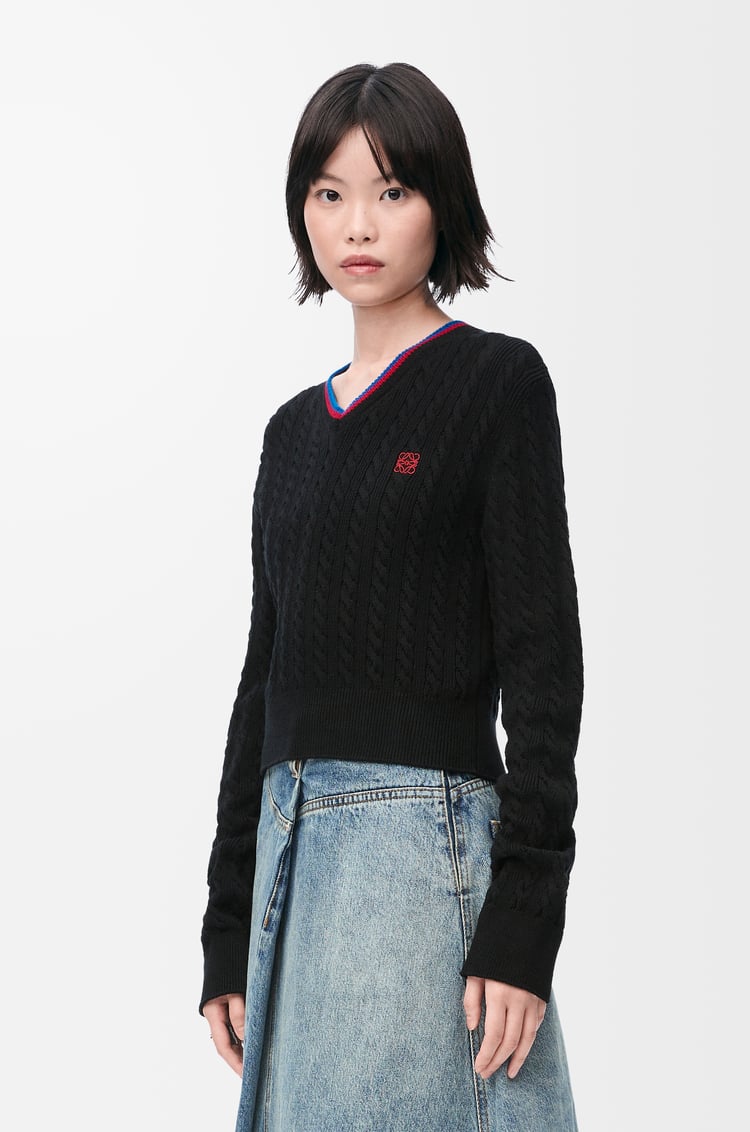 LOEWE Sweater in cotton Black