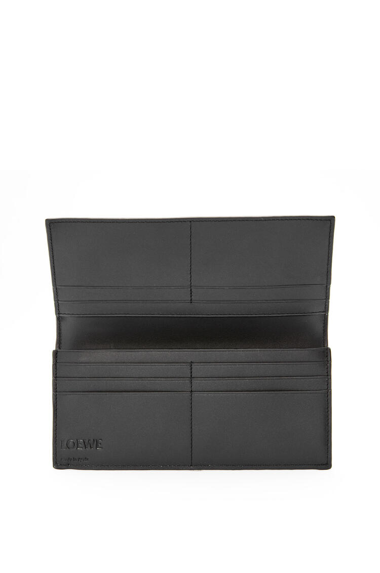 LOEWE Long horizontal wallet in soft grained calfskin Anthracite