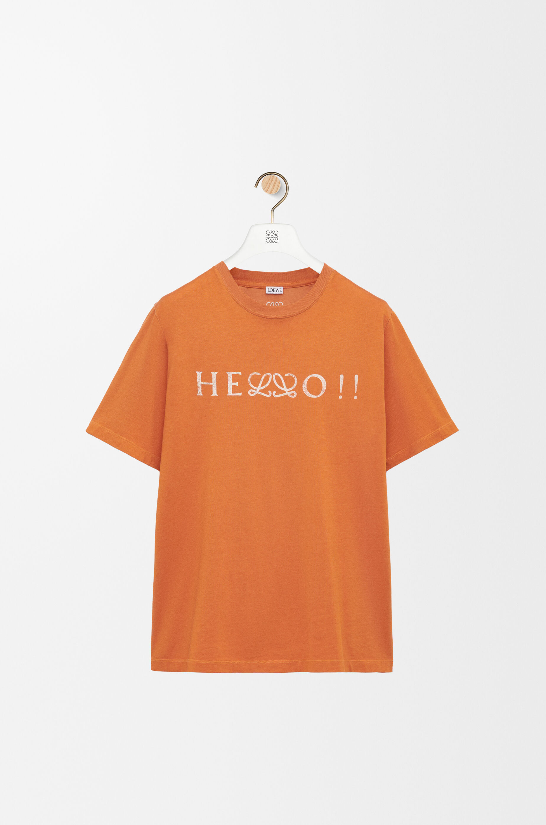 Loew ロエベ シャツ オレンジ　39 レギュラーフィット Tシャツ（コットンブレンド） オレンジ - LOEWE