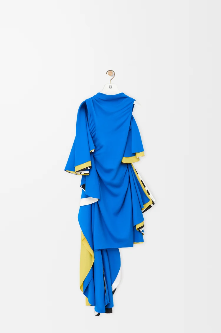 LOEWE Dress in stretch viscose Blue