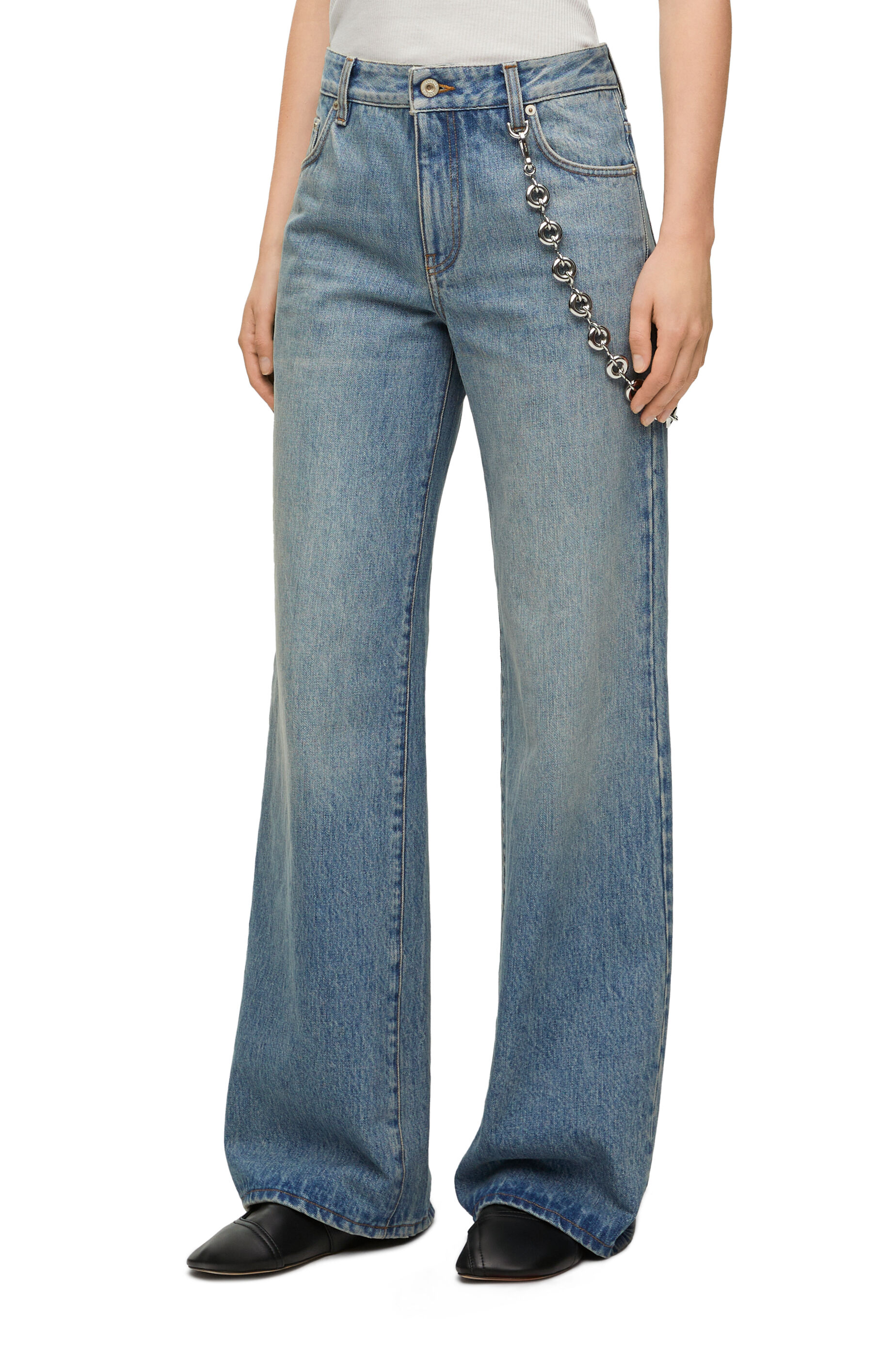 Chain jeans in denim
