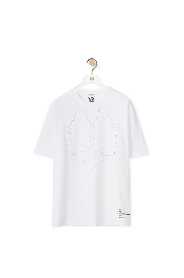 LOEWE Elephant embroidered T-shirt in cotton White pdp_rd
