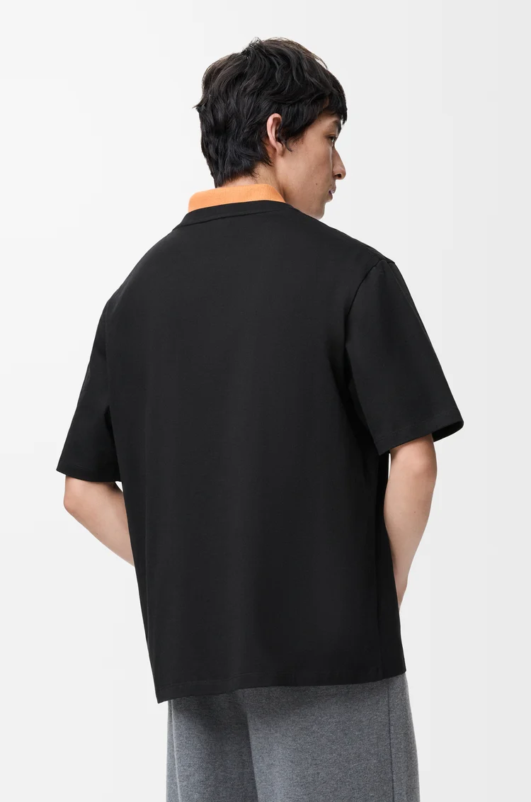 LOEWE Camiseta de corte holgado en algodón Negro