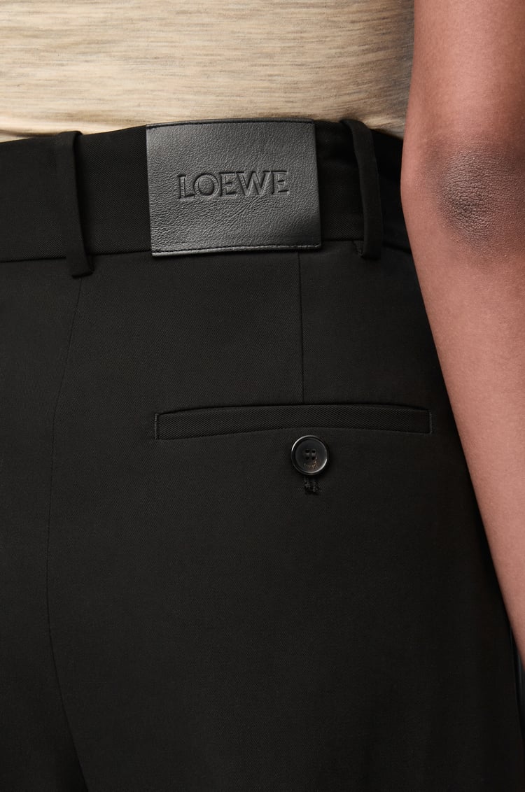 LOEWE 棉質九分褲 黑色
