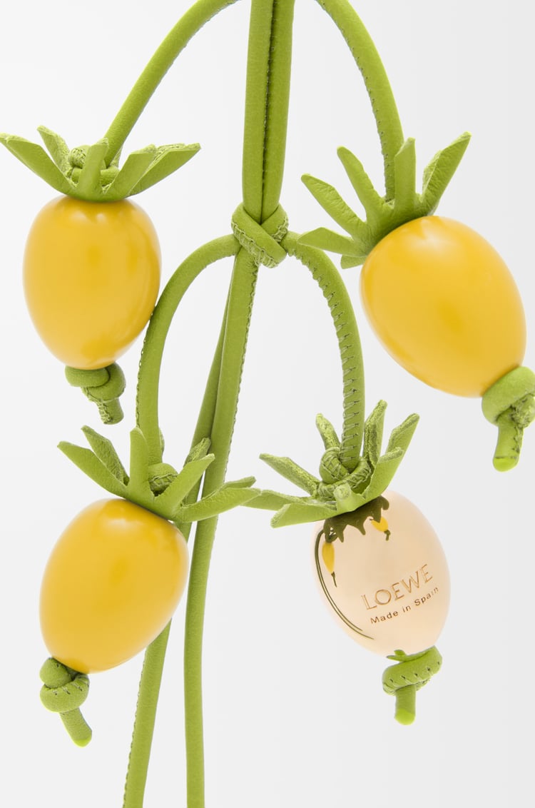 LOEWE Tomato vine charm in classic calfskin Yellow
