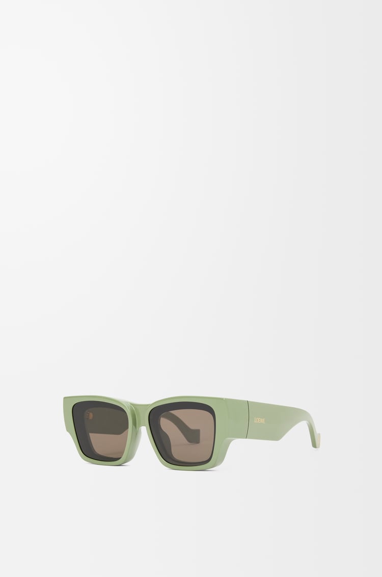 LOEWE フロントレンズ スクエア サングラス Grey Green
