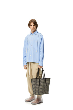 LOEWE Hooded shirt in cotton Calm Blue plp_rd