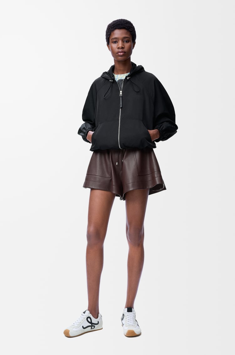 LOEWE Veste ballon en cupro mélangé Noir