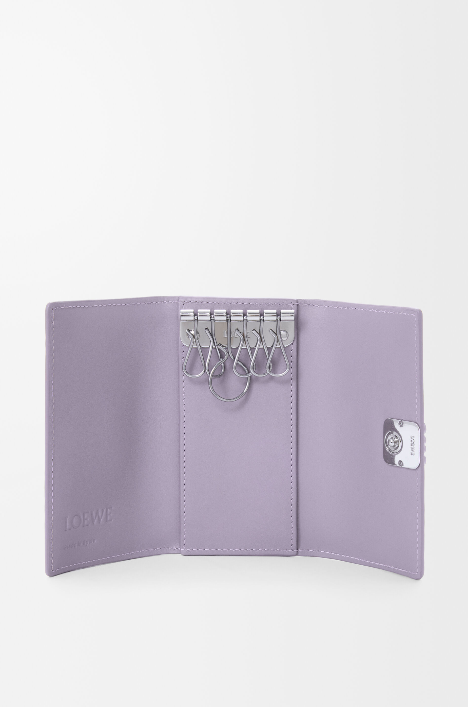アナグラム キーケース（ペブルグレインカーフ） パープル - LOEWE