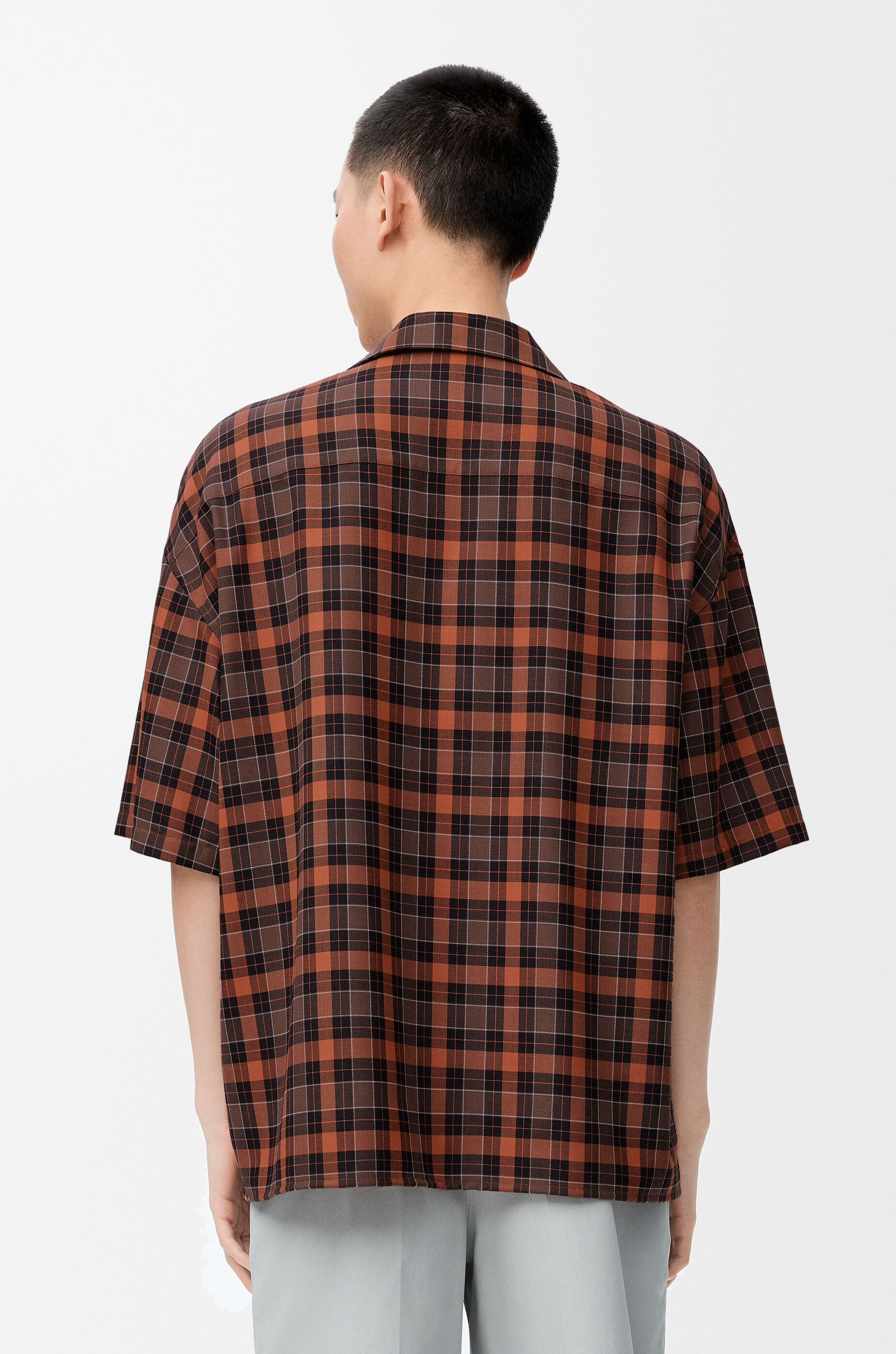 【LOEWE】チェックショートスリーブシャツ 2024SS 定価約30万円 LOEWE】チェックショートスリーブシャツ 2024SS 定価約30万円 LOEWE