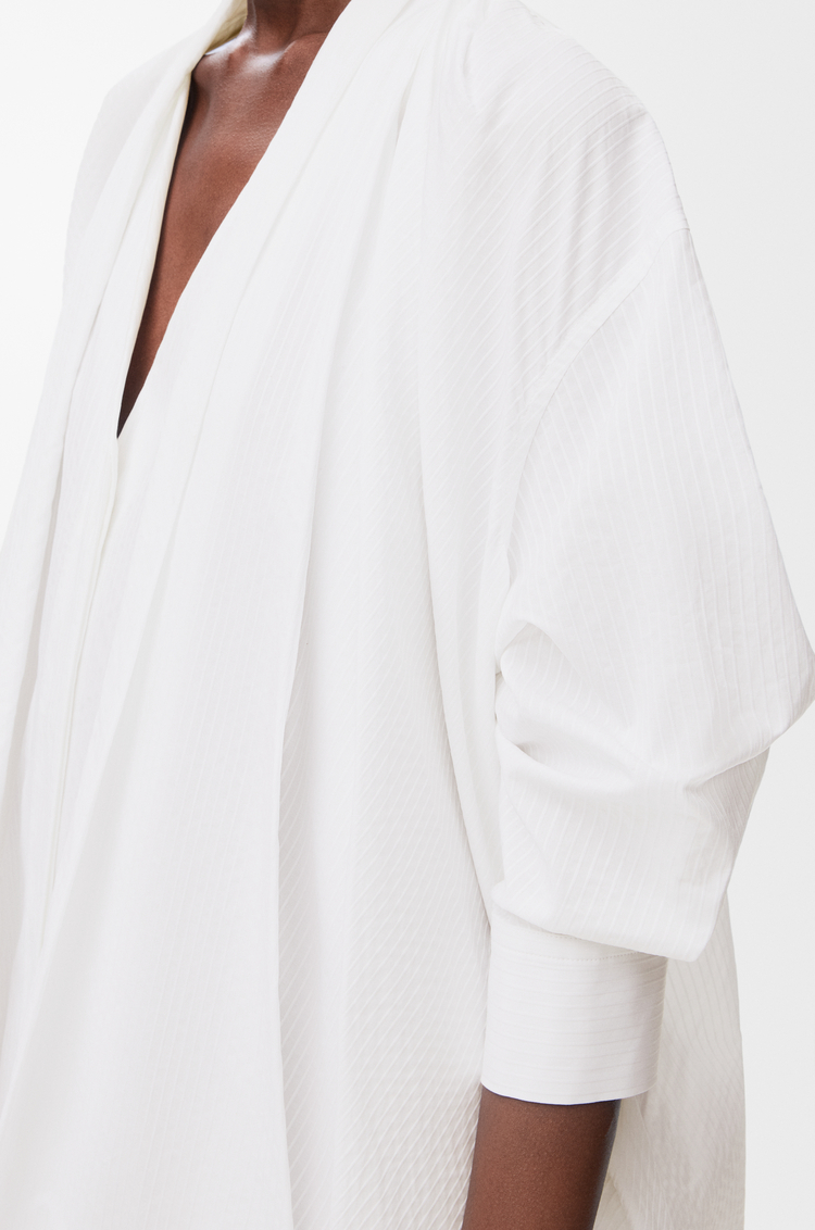 LOEWE Draped dress in cotton White