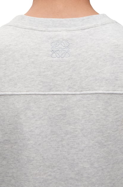 LOEWE Sweatshirt classique en coton GRIS CHINÉ plp_rd