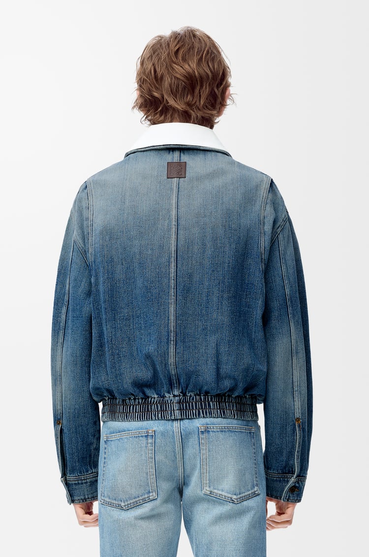 LOEWE Veste zippée en denim Bleu