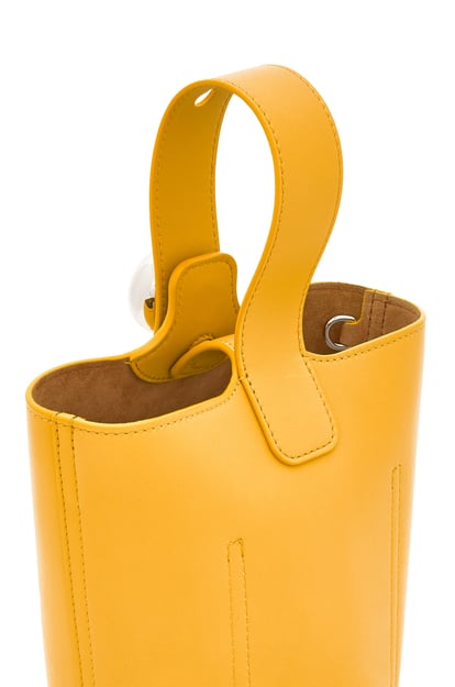 LOEWE Mini Pebble Bucket bag in mellow calfskin Sunflower plp_rd