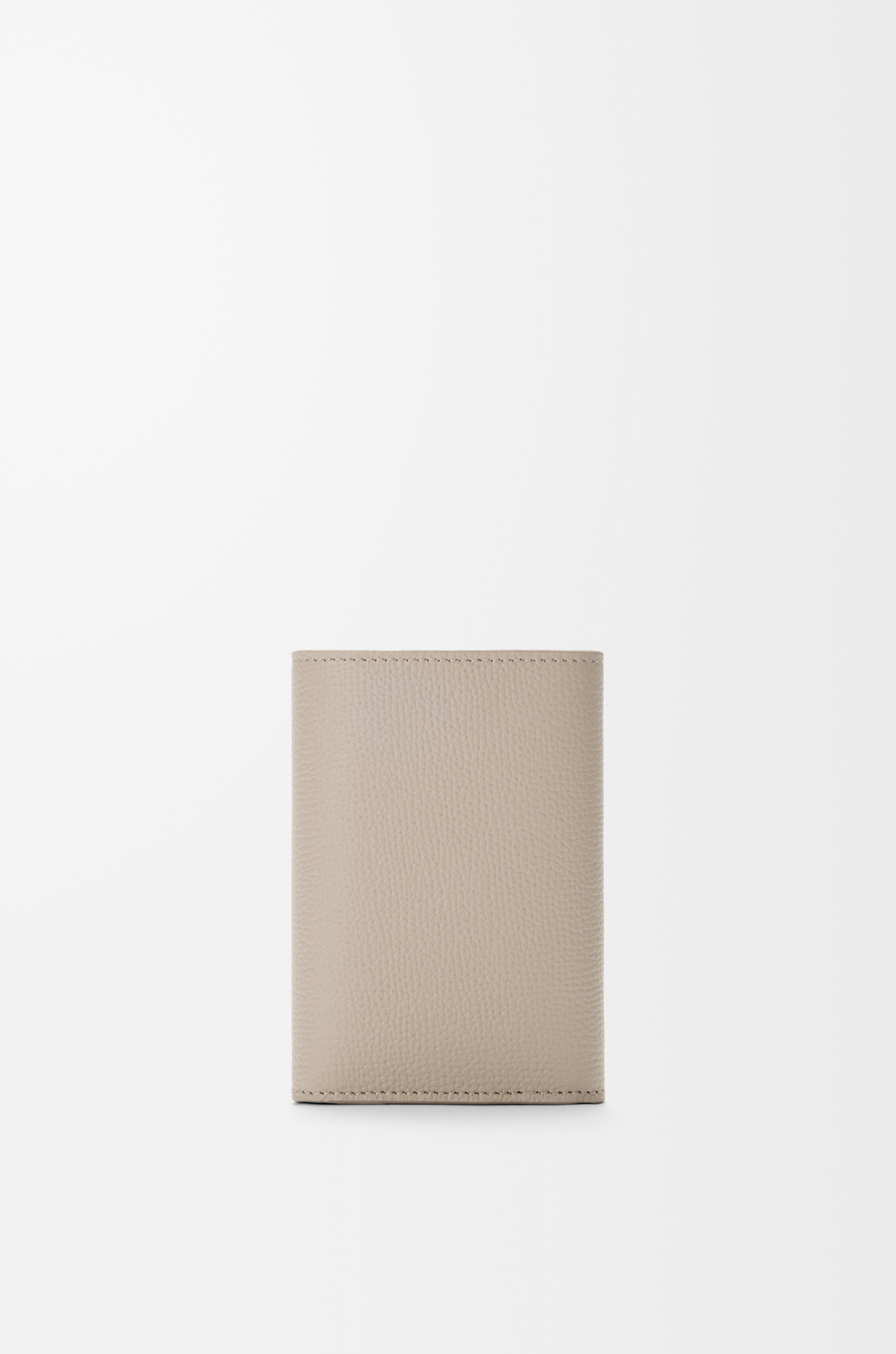 LOEWE Cartera vertical pequeña Anagram en piel de ternera Arcilla