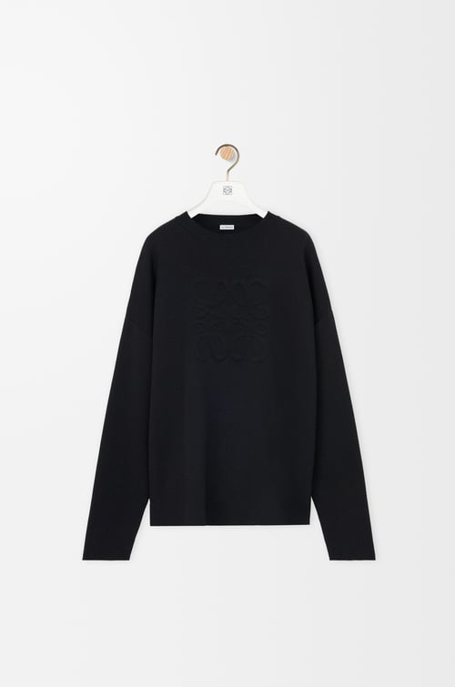 LOEWE Jersey Anagram en lana Negro