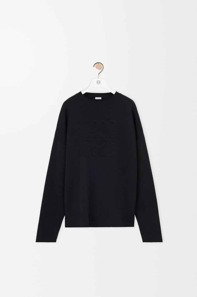 LOEWE Jersey Anagram en lana Negro